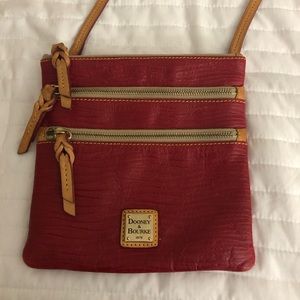 Dooney & Bourke Triple Zip Crossbody in Pebbled Leather